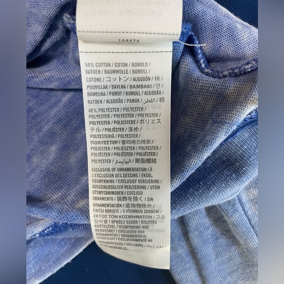 VINTAGE Abercrombie & Fitch Shirt Men XL Blue Muscle Logo Casual Cotton Y2K - Picture 3 of 8